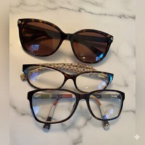 Authentic Coach eyeglass frames set of 3